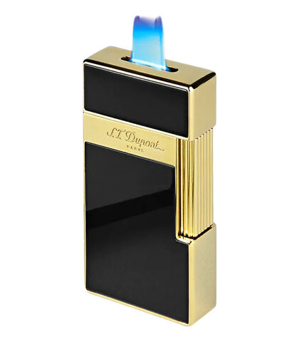 S.T. DUPONT BIG D BLACK LACQUER/GOLDEN