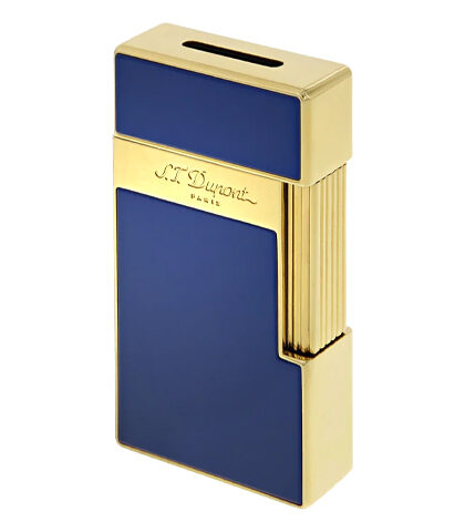 S.T. DUPONT BIG D BLUE LACQUER/GOLDEN