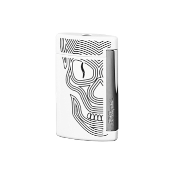 S.T. DUPONT MINIJET WHITE SKULLS LIGHTER
