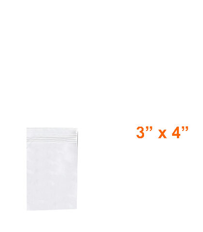 RECLOSABLE POLY BAGS 3' x 4'