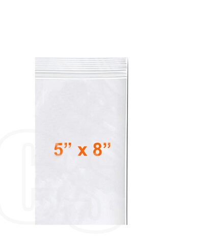 RECLOSABLE POLY BAGS 5' x 8'