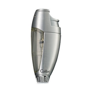 COLIBRI TALON LIGHTER SATIN CHROME AND TRANSLUCENT