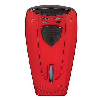 LOTUS FUSION TRIPLE LIGHTER W PUNCH CUTTER RED&BLACK