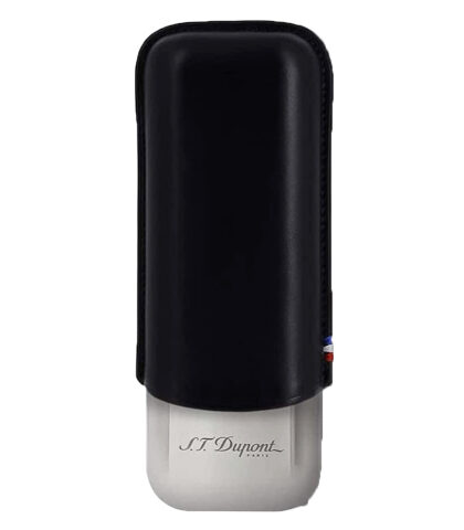 S.T. DUPONT METAL DOUBLE CIGAR CASE BLACK