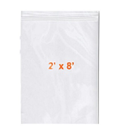 RECLOSABLE POLY BAGS 2' x 8'