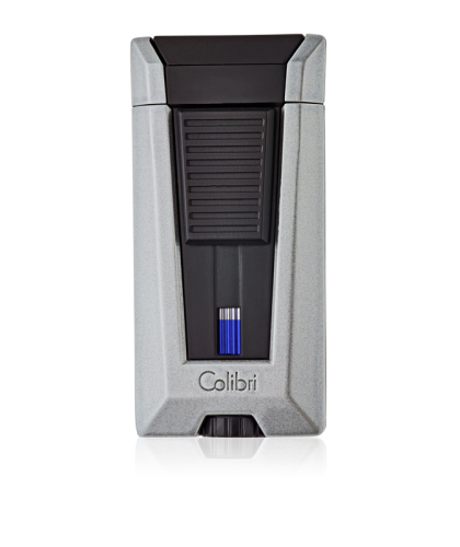COLIBRI STEALTH 3 TRIPLE JET FLAME METALLIC SILVER AND BLACK-LIGHTER