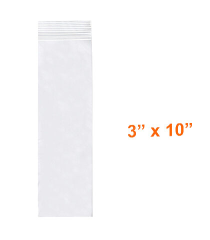 RECLOSABLE POLY BAGS 3' x 10'