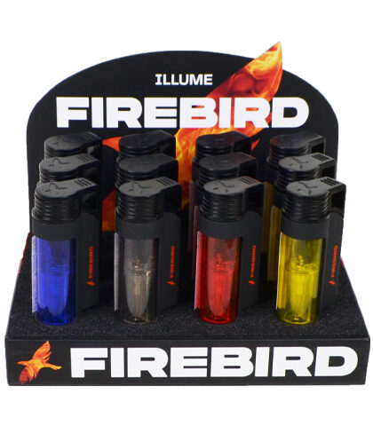 FIREBIRD ILLUME TRIPLE-JET LIGHTERS + DISPLAY