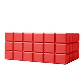 COLIBRI QUASAR DESKTOP HUMIDOR RED