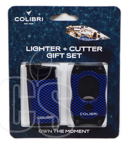 COLIBRI EVO+S-CUT, BLUE CARBON FIBER, CLAMSHELL