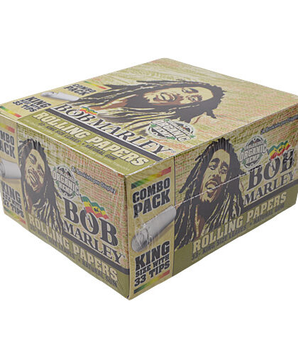 BOB MARLEY PAPER KING SIZE+TIPS 24/33CT ORGANIC