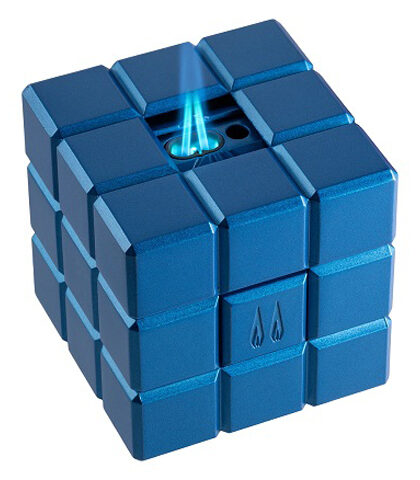 COLIBRI HERITAGE CUBE TABLE LIGHTER, BLUE LI125T4