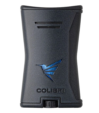 COLIBRI SLIM LIGHTER, BLACK + BLACK LI225T1
