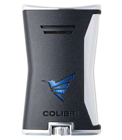COLIBRI SLIM LIGHTER, BLACK + CHROME LI225T2