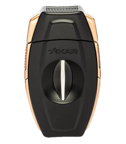 XIKAR FLIP COMBO V-CUT/ STRAIGHT CUTTER, BLACK BRONZE