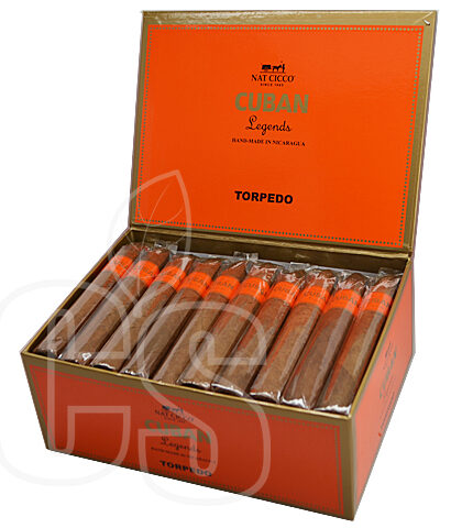 NAT CICCO CUBAN LEGENDS TORPEDO NATURAL BOX