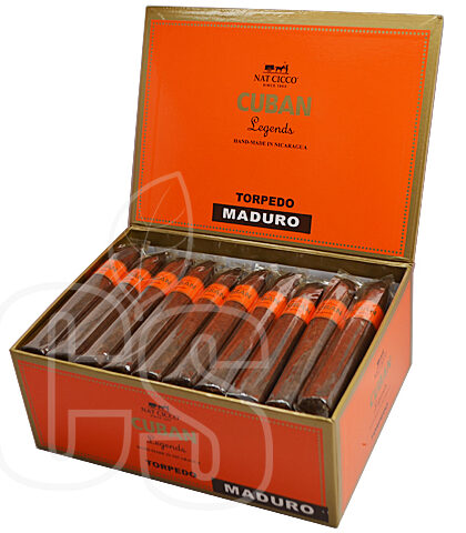 NAT CICCO CUBAN LEGENDS TORPEDO MADURO BOX