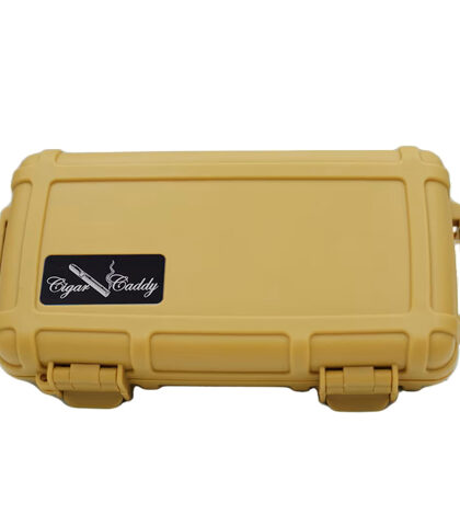 CIGAR CADDY HUMIDOR 5 COUNT DESERT TAN