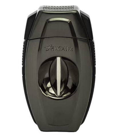 XIKAR FLIP COMBO V-CUT/ STRAIGHT CUTTER, GUNMETAL