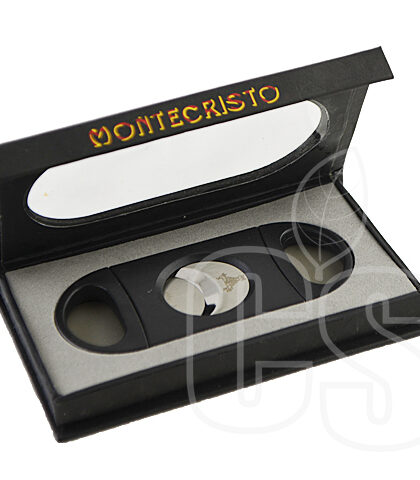 MONTECRISTO DOUBLE EDGE GUILLOTINE CUTTER - WITH CASE - BLACK
