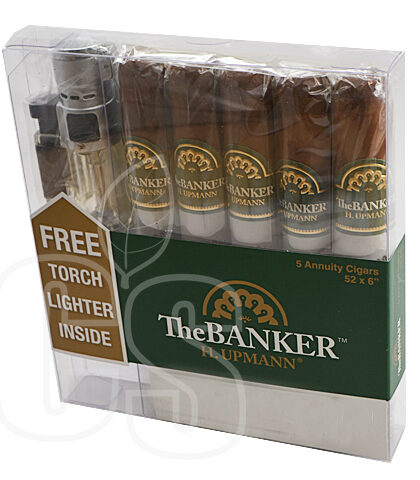 H.UPMANN THE BANKER ANNUITY CIGARS & FREE TORCH LIGHTER