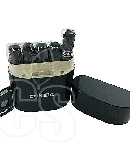 COHIBA BLACK LIMITED EDITION TRAVEL PACK WITH CASE & CUTTER