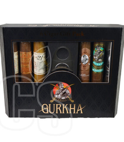 GURKHA 6 CIGAR SAMPLER + CUTTER