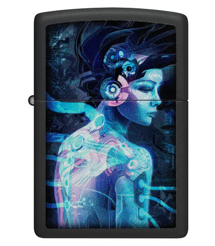 ZIPPO CYBORG WOMAN DESIGN