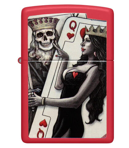 ZIPPO SKULL KING QUEEN BEAUTY