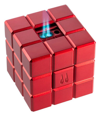 COLIBRI HERITAGE CUBE TABLE LIGHTER, RED