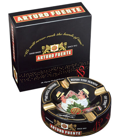 ARTURO FUENTE HANDS OF TIME BLACK ASHTRAY