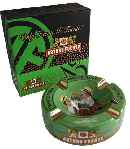 ARTURO FUENTE HANDS OF TIME GREEN ASHTRAY