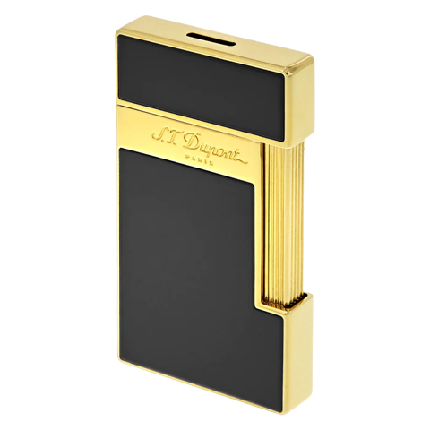 S.T. DUPONT SLIMMY BLACK LACQUER/GOLDEN