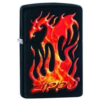 ZIPPO FLAMING DRAGON DESIGN LIGHTER
