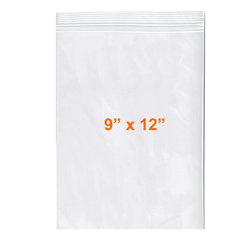 RECLOSABLE POLY BAGS 9' x 12'