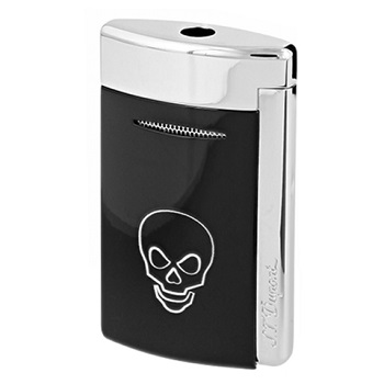 S.T. DUPONT MINIJET BLACK SKULL LIGHTER