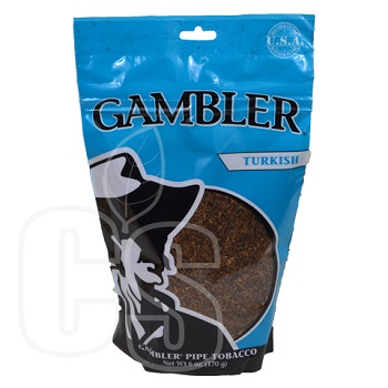 GAMBLER TURKISH 6 OZ PIPE TOBACCO BAG