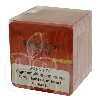 VILLIGER MINI RED VANILLA FILTER TINS