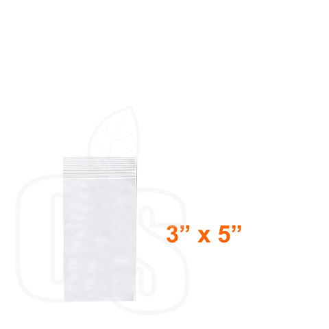 RECLOSABLE POLY BAGS 3' x 5'