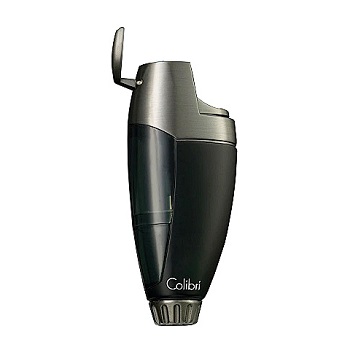 COLIBRI TALON LIGHTER GUNMETAL SATIN CHROME & SMOKE TRANSLUCENT