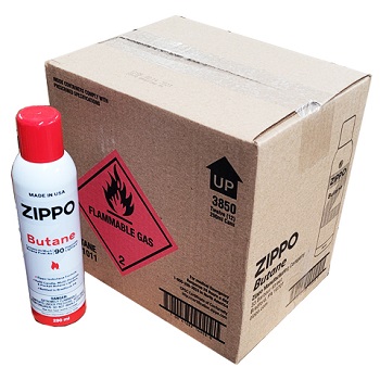 ZIPPO BUTANE 290 ML 12 CANS