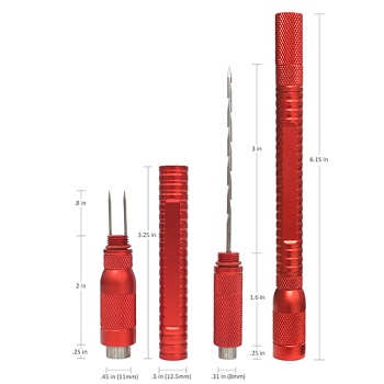 4 IN 1 CIGAR TOOL RED