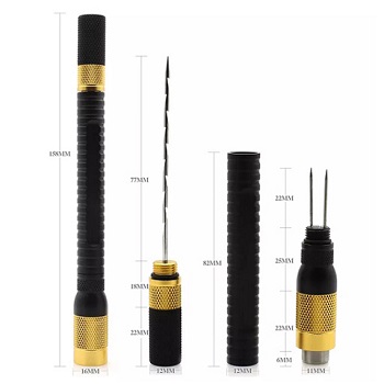 4 IN 1 CIGAR TOOL GOLD/BLACK