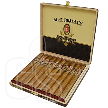 ALEC BRADLEY MEDALIST CHURCHILL 10X CIGAR BOX