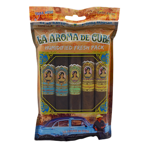 LA AROMA DE CUBA 94-95 RATED FRESH 5 PACK SAMPLER