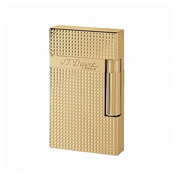 S.T. DUPONT LIGNE 2 YELLOW GOLD DIAMOND HEAD LIGHTER