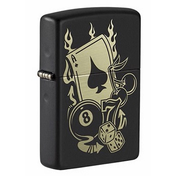 ZIPPO GAMBLING DESIGN LIGHTER