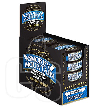 SMOKEY MOUNTAIN ARCTIC MINT POUCHES (NO TOBACCO TAX)