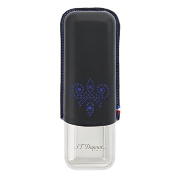 S.T. DUPONT METAL DOUBLE CIGAR CASE DERBY BLACK
