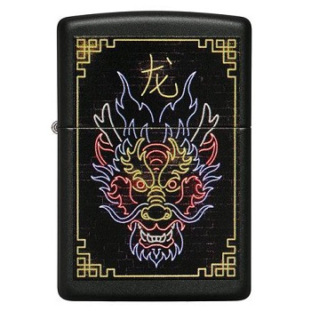 ZIPPO NEON DRAGON DESIGN LIGHTER